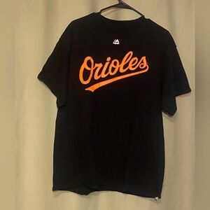 Baltimore Orioles Jedi Knight #0 Black Baseball  T-Shirt  Majestic Size XL